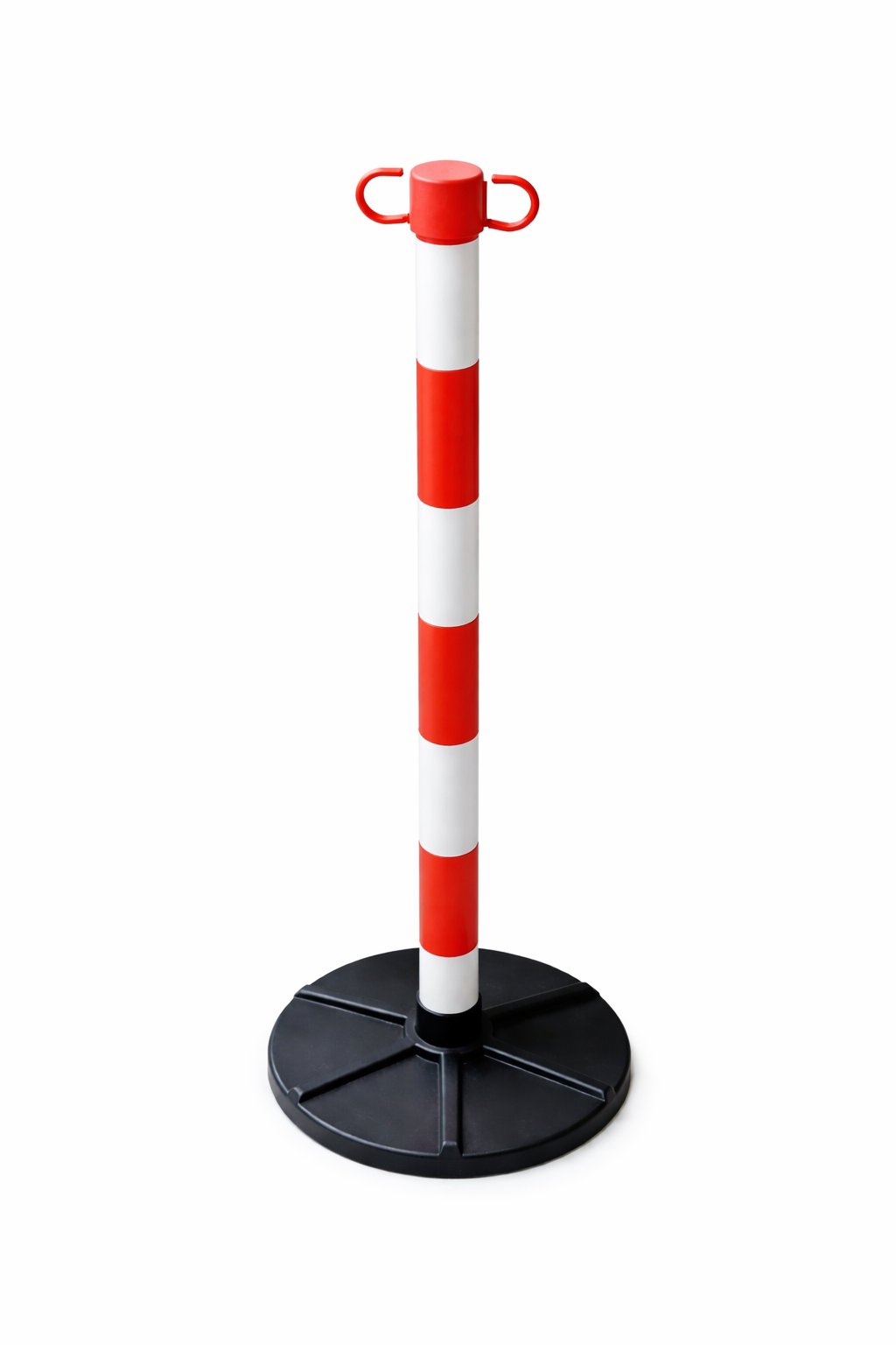 Kettenpfosten aus PVC mit Standfuß – 90 cm